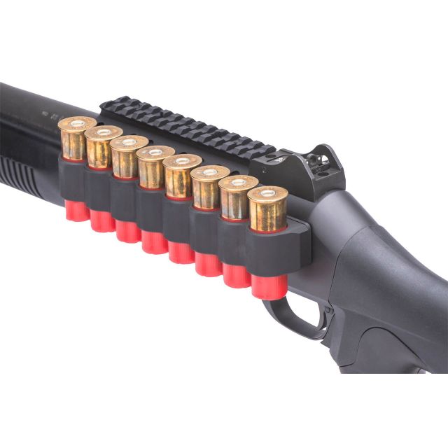 Mesa Tactical - SureShell Aluminio Carrier y Rail para Ben M4 (8-Shell, 12-GA, 5.5 in)