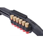 Mesa Tactical - SureShell Aluminum Carrier and Rail for Moss 500/590 (6-Shell, 12-GA, 4.75 in)